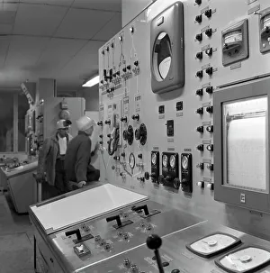 Oxygen control panel at the Park gate Iron & Steel Co, Rotherham, South Yorkshire, 1964 Oxygen control panel at the Park gate Iron & Steel Co, Rotherham, South Yorkshire, 1964