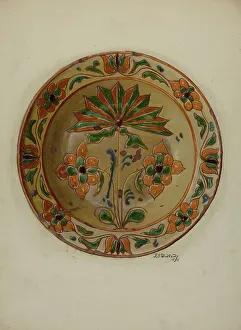 Pa. German Dish, 1938 Print by Eugene Shellady
