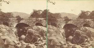 Pair of Early Stereograph Views of British Bridges, 1860s-80s. Creator: Unknown Pair of Early Stereograph Views of British Bridges, 1860s-80s. Creator: Unknown