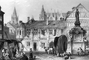 Palace of the Duke of Bedford, Rouen, France, 19th century.Artist: John Godfrey