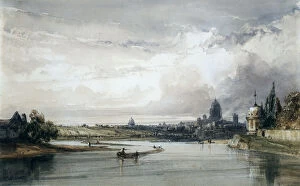 Images Dated 11th November 2005: Paris Seen from Afar, c1835-1900. Artist: William Callow