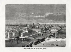 Paris, as seen from the church of St Gervais, France, 1879 Paris, as seen from the church of St Gervais, France, 1879