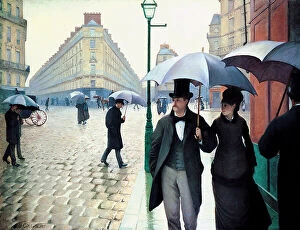 Walking Collection: Paris Street; Rainy Day, 1877. Artist: Gustave Caillebotte