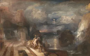 The Parting of Hero and Leander, before 1837. Artist: Turner The Parting of Hero and Leander, before 1837. Artist: Turner
