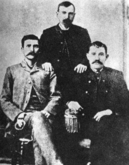 Pat Garrett, James Brent and John W Poe, sheriffs of Lincoln County, c1880-1882 (1954) Pat Garrett, James Brent and John W Poe, sheriffs of Lincoln County, c1880-1882 (1954)