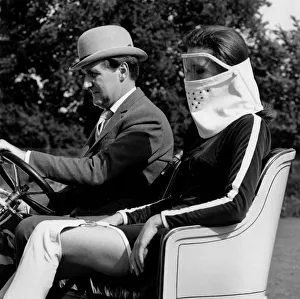Patrick Macnee & Diana Rigg in 1905 Vauxhall filming the Avengers at Beaulieu 1966 Patrick Macnee & Diana Rigg in 1905 Vauxhall filming the Avengers at Beaulieu 1966