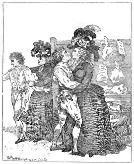 The Two Patriotic Duchesses on their canvass requesting the favour of an early poll, 1784 The Two Patriotic Duchesses on their canvass requesting the favour of an early poll, 1784