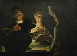 The Patriotic Singers, 1794. Artist: Dominique Doncre The Patriotic Singers, 1794. Artist: Dominique Doncre