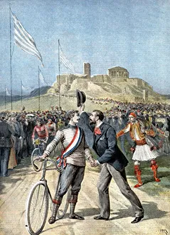Paul Masson, winner of a cycling event at the Olympic Games, Athens, 1896 Paul Masson, winner of a cycling event at the Olympic Games, Athens, 1896