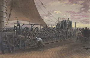 The Paying-out Machinery in the Stern of the Great Eastern, 1865 The Paying-out Machinery in the Stern of the Great Eastern, 1865