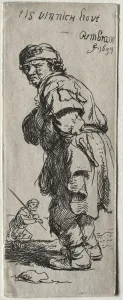 A Peasant Calling Out: its very cold , 1634. Creator: Rembrandt van Rijn (Dutch A Peasant Calling Out: its very cold , 1634. Creator: Rembrandt van Rijn (Dutch