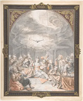 The Pentecost, early to mid-17th century. Creator: Salomon de Bray The Pentecost, early to mid-17th century. Creator: Salomon de Bray