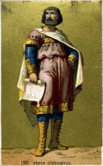 Pepin d'Heristal, Frankish ruler, 19th century