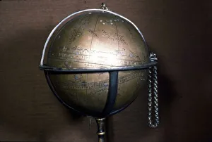 Persian Brass Celestial Globe Brass, engraved and inlaid with silver, 1430-1431 Persian Brass Celestial Globe Brass, engraved and inlaid with silver, 1430-1431