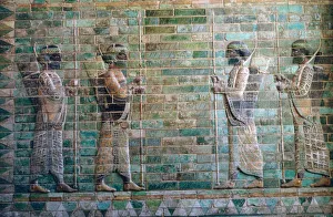 Persian relief of archers of the Persian Royal Guard Persian relief of archers of the Persian Royal Guard