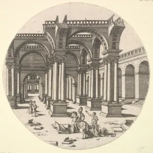 Perspectival View, Temple of Isis, 1551. Creator: Jacques Androuet Du Cerceau Perspectival View, Temple of Isis, 1551. Creator: Jacques Androuet Du Cerceau