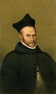 Prints of Peter Lombard, Archbishop of Armagh, late 16th-early 17th century, (19th century). Lombard (c1555 -1625) was Archbishop of Armagh and Primate of All Ireland during the Counter Reformation County Armagh Prints: Peter Lombard, Archbishop of Armagh Print (19th century)
