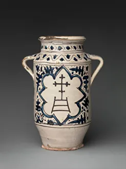 Pharmacy Jar with the Arms of the Hospital of Santa Maria della Scala, Italian, 1425-50 Pharmacy Jar with the Arms of the Hospital of Santa Maria della Scala, Italian, 1425-50