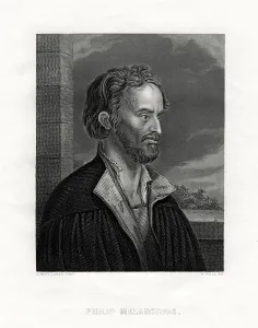 Philipp Melanchthon German theologian and writer of the Protestant Reformation, 19th century. Artist: W Holl Philipp Melanchthon German theologian and writer of the Protestant Reformation, 19th century. Artist: W Holl
