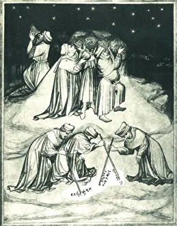 The Philospohers on the Summit of Mount Athos..., 15th century, (1943). Creator: Unknown The Philospohers on the Summit of Mount Athos..., 15th century, (1943). Creator: Unknown