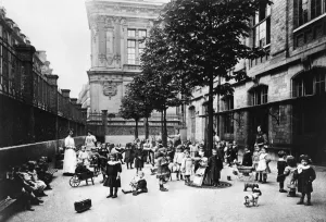 Photograph of children at school during the Paris Commune, 1871 Photograph of children at school during the Paris Commune, 1871