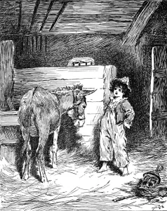 Piccino and His Friend The Donkey, c1900. Artist: Helena J. Maguire Piccino and His Friend The Donkey, c1900. Artist: Helena J. Maguire