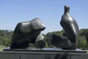 Prints of Two Piece Reclining Figure No.5, by Henry Moore, 1963-4, Kenwood House, London, England, 3/6/10 Sculpture Prints: Henry Moore Print - Two Piece Reclining Figure No. 5