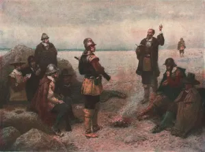 The Pilgrim Fathers, c1869, (c1902). Creator: Unknown The Pilgrim Fathers, c1869, (c1902). Creator: Unknown