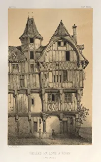 Pl. 21, Vielles Maisons A Rouen (Seine-Inferieure), published 1860. Creator: Victor Petit Pl. 21, Vielles Maisons A Rouen (Seine-Inferieure), published 1860. Creator: Victor Petit