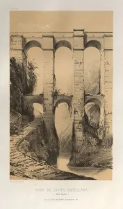 Pl. 50, Pont De Civita-Castellana (Etats Romains), 1860. Creator: Victor Petit (French Pl. 50, Pont De Civita-Castellana (Etats Romains), 1860. Creator: Victor Petit (French