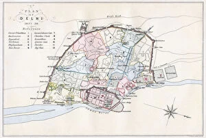 Images Dated 14th May 2006: Plan of Delhi, India, 1857-1858, (1893).Artist: Guyoy & Wood