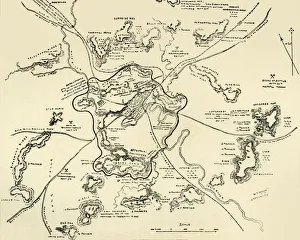 Plan of Ladysmith and Chronicle of Events, 1900. Creators: Unknown, William T Maud Plan of Ladysmith and Chronicle of Events, 1900. Creators: Unknown, William T Maud