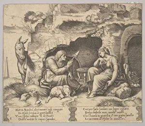 Plate 1: Apuleius changed into a donkey listening to the story told by the old woman sp Plate 1: Apuleius changed into a donkey listening to the story told by the old woman sp