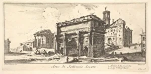 Plate 13: Arch of Settimius Severus 1. Temple of Concord. 2. Ascent to the Capitoline Plate 13: Arch of Settimius Severus 1. Temple of Concord. 2. Ascent to the Capitoline