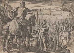 Plate 3: Alexander Instructing his Soldiers, from The Deeds of Alexander the Great, 1608 Plate 3: Alexander Instructing his Soldiers, from The Deeds of Alexander the Great, 1608