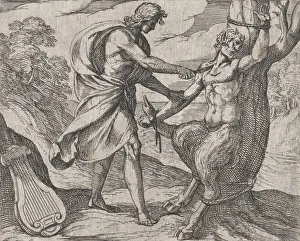 Plate 58: Apollo Killing Marsyas (Marsyas victus ab Apolline excoriatur) Plate 58: Apollo Killing Marsyas (Marsyas victus ab Apolline excoriatur)