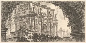 Plate 9: Arch of Constantine in Rome (Arco di Costantino in Roma), ca. 1748 Plate 9: Arch of Constantine in Rome (Arco di Costantino in Roma), ca. 1748