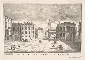 Plate 95: View of Campo Santo Stefano with the Loredan Palace and Morosini Palace, Venice Plate 95: View of Campo Santo Stefano with the Loredan Palace and Morosini Palace, Venice