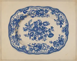 Plate, probably 1937. Creator: Katherine Hastings Plate, probably 1937. Creator: Katherine Hastings