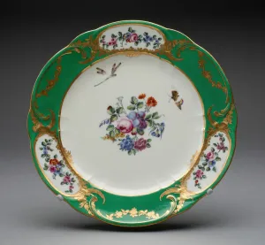 Sevres Porcelain Plate Print, 1765