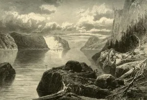 Point Noir, Trinity Rock, and Cape Eternity, Saguenay River, c1870 Point Noir, Trinity Rock, and Cape Eternity, Saguenay River, c1870