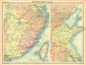 Maps Gallery: Political map of Eastern China