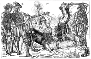 Mythical Beast Prints: Pollaiuolo's Combat of Centaurs Print, 1882