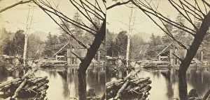 The Mill Pond near Laurel House, 1869/1901. Creator: Anthony & Company The Mill Pond near Laurel House, 1869/1901. Creator: Anthony & Company
