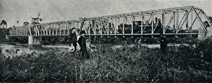 Axel Collection: Ponte da E. F. Mogyana sobre o Rio Pardo, 1895. Artist: Axel Frick