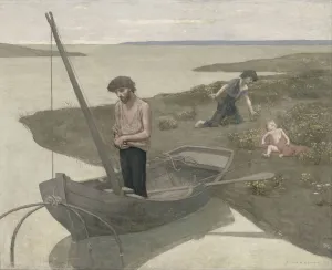 The Poor Fisherman, 1881. Artist: Puvis de Chavannes, Pierre Cecil (1824-1898) The Poor Fisherman, 1881. Artist: Puvis de Chavannes, Pierre Cecil (1824-1898)