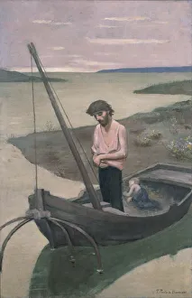 The Poor Fisherman. Artist: Puvis de Chavannes, Pierre Cecil (1824-1898) The Poor Fisherman. Artist: Puvis de Chavannes, Pierre Cecil (1824-1898)
