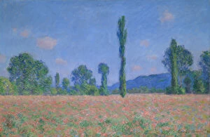 Poppy Field (Giverny), 1890/91. Creator: Claude Monet