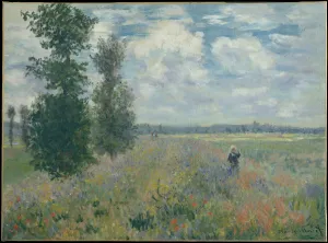 Poppy Fields near Argenteuil, 1875. Artist: Monet, Claude (1840-1926) Poppy Fields near Argenteuil, 1875. Artist: Monet, Claude (1840-1926)