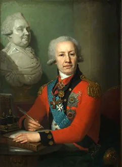 Portrait of baron Alexei Vasilyev, 1800. Artist: Borovikovsky, Vladimir Lukich (1757-1825) Portrait of baron Alexei Vasilyev, 1800. Artist: Borovikovsky, Vladimir Lukich (1757-1825)